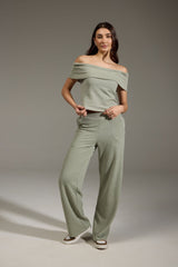 CALÇA TEXTURE ALGODÃO - VERDE da Vörr Brasil | Vörr Brasil