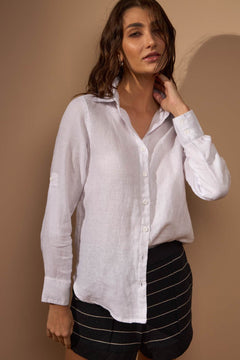 CAMISA ENERGIA 100% LINHO - BRANCO