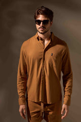 CAMISA LINHO FLOW - CAMEL da Vörr Brasil | Loja Oficial Vörr Brasil