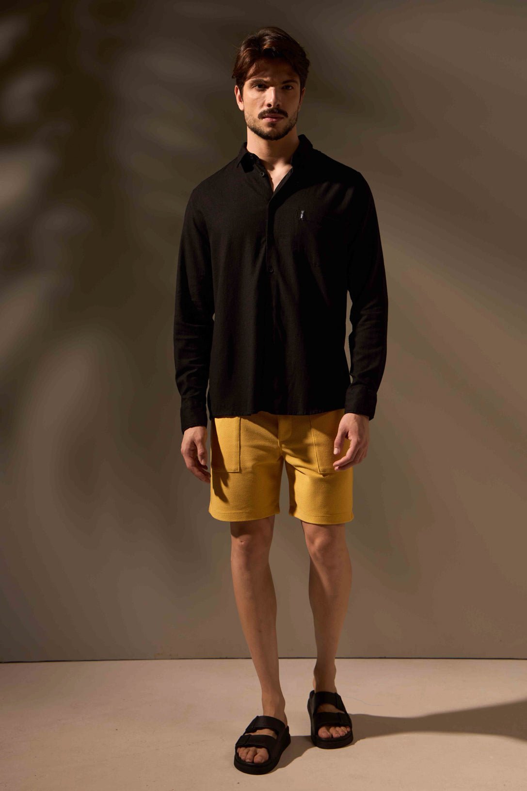 CAMISA LINHO FLOW - PRETO da Vörr Brasil | Loja Oficial Vörr Brasil