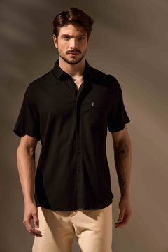 CAMISA FLOW LINHO - PRETO