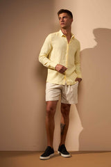 CAMISA LINHO GIBSON - AMARELO da Vörr Brasil | Loja Oficial Vörr Brasil