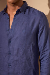 CAMISA LINHO GIBSON - AZUL ROYAL da Vörr Brasil | Loja Oficial Vörr Brasil