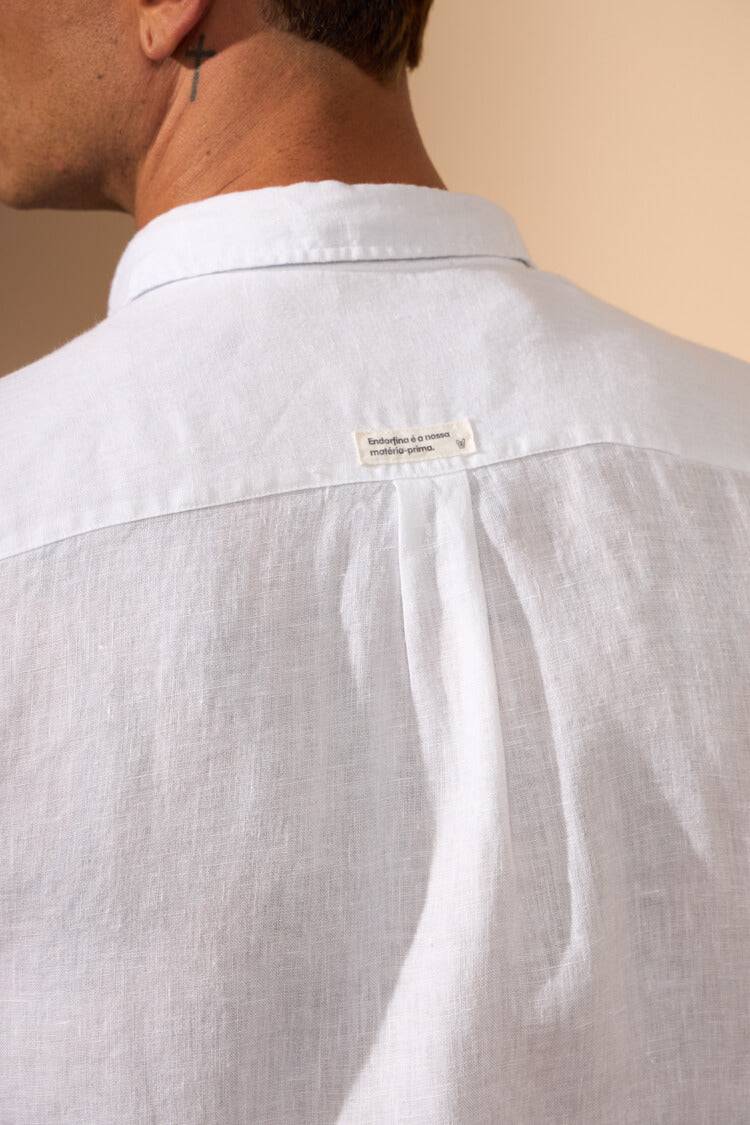 CAMISA LINHO GIBSON COM BOLSO - BRANCO da Vörr Brasil | Loja Oficial Vörr Brasil