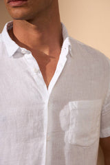 CAMISA LINHO GIBSON COM BOLSO - BRANCO da Vörr Brasil | Loja Oficial Vörr Brasil