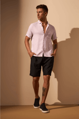 CAMISA LINHO GIBSON COM BOLSO - ROSA da Vörr Brasil | Loja Oficial Vörr Brasil