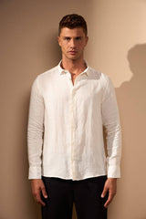 CAMISA LINHO GIBSON - OFF WHITE da Vörr Brasil | Loja Oficial Vörr Brasil