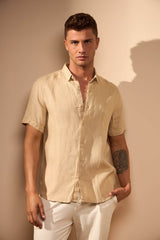 CAMISA LINHO GIBSON - PALHA da Vörr Brasil | Loja Oficial Vörr Brasil
