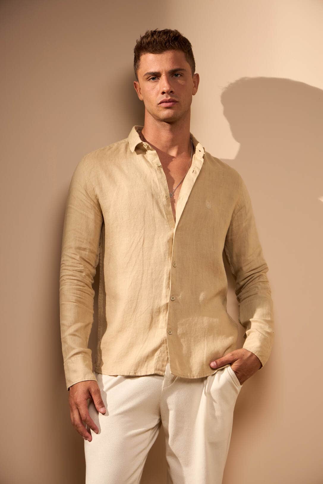 CAMISA GIBSON 100% LINHO - PALHA da Vörr Brasil | Vörr Brasil
