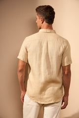 CAMISA LINHO GIBSON - PALHA da Vörr Brasil | Loja Oficial Vörr Brasil