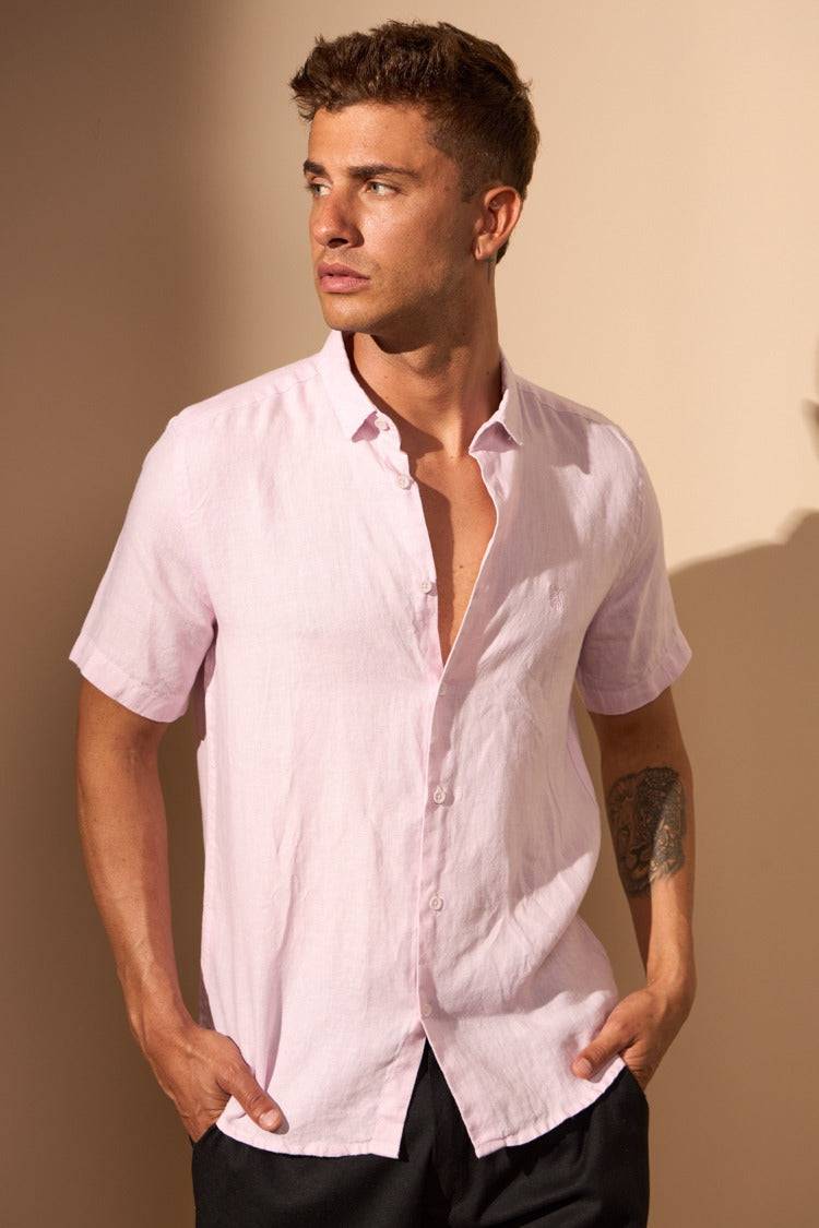 CAMISA GIBSON 100% LINHO - ROSA da Vörr Brasil | Vörr Brasil