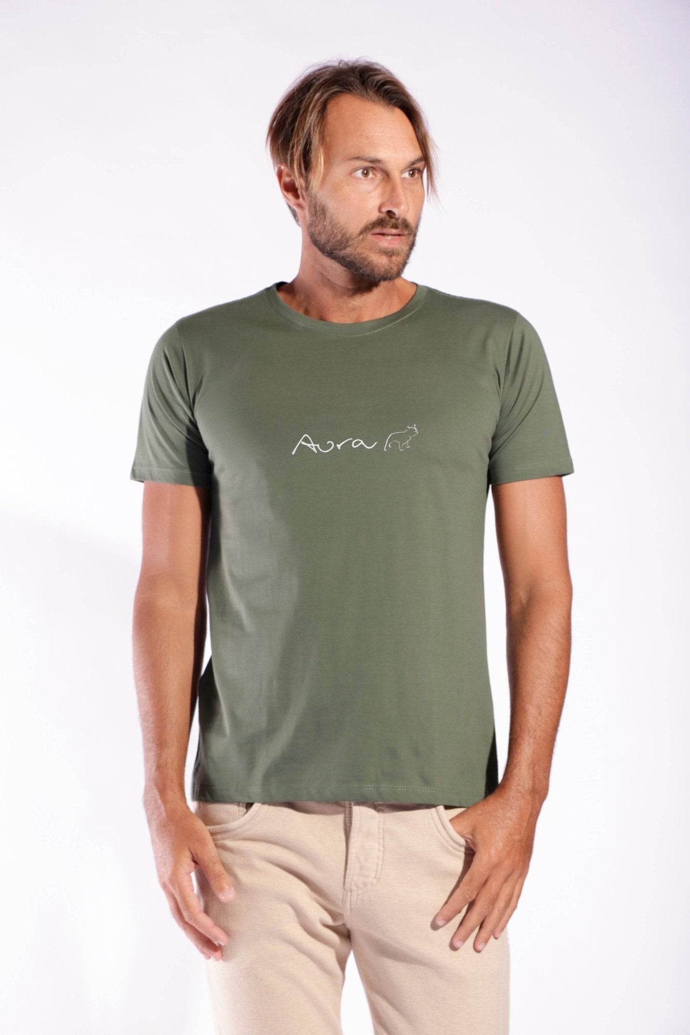 CAMISETA ALGODÃO PIMA AURA - VERDE OLIVA da Vörr Brasil | Loja Oficial Vörr Brasil