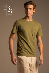 CAMISETA BÁSICA CLÁSSICA CÂNHAMO COM BOLSO - VERDE da Vörr Brasil | Loja Oficial Vörr Brasil
