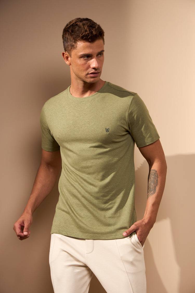 CAMISETA BÁSICA CLÁSSICA CÂNHAMO - VERDE da Vörr Brasil | Loja Oficial Vörr Brasil
