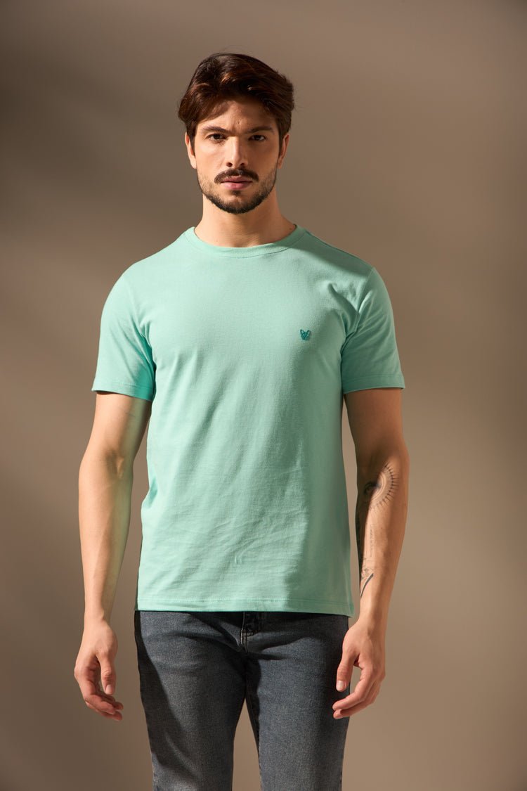 CAMISETA BÁSICA CONFORTO 100% ALGODÃO - VERDE ÁGUA da Vörr Brasil | Loja Oficial Vörr Brasil