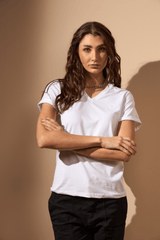 CAMISETA BÁSICA GOLA V - BRANCO da Vörr Brasil | Loja Oficial Vörr Brasil