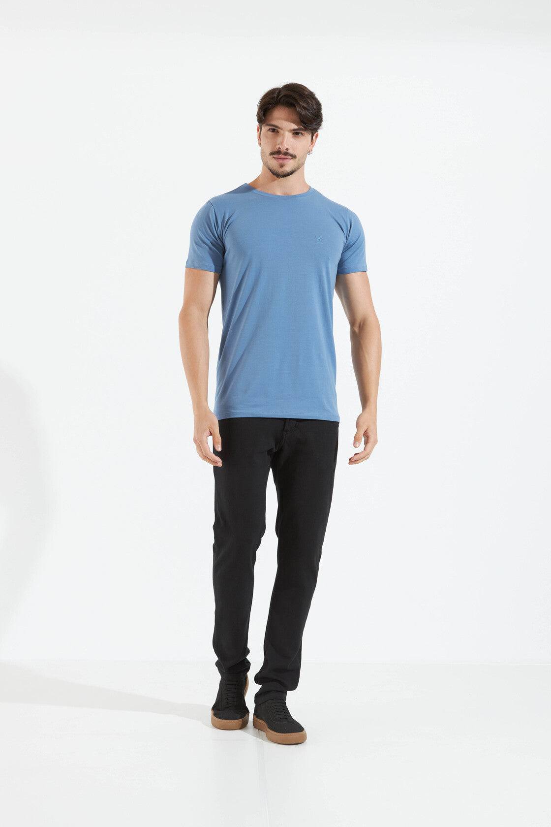 CAMISETA BÁSICA LONG - AZUL da Vörr Brasil | Loja Oficial Vörr Brasil