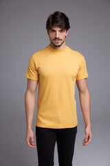CAMISETA BÁSICA SLIM GOLA ALTA NATURALE - LARANJA da Vörr Brasil | Loja Oficial Vörr Brasil