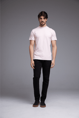 CAMISETA BÁSICA SLIM GOLA ALTA NATURALE - ROSA da Vörr Brasil | Loja Oficial Vörr Brasil