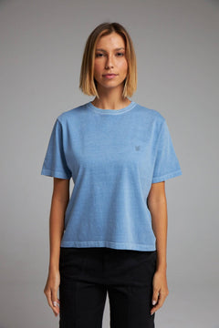 CAMISETA BÁSICA 100% ALGODÃO - AZUL