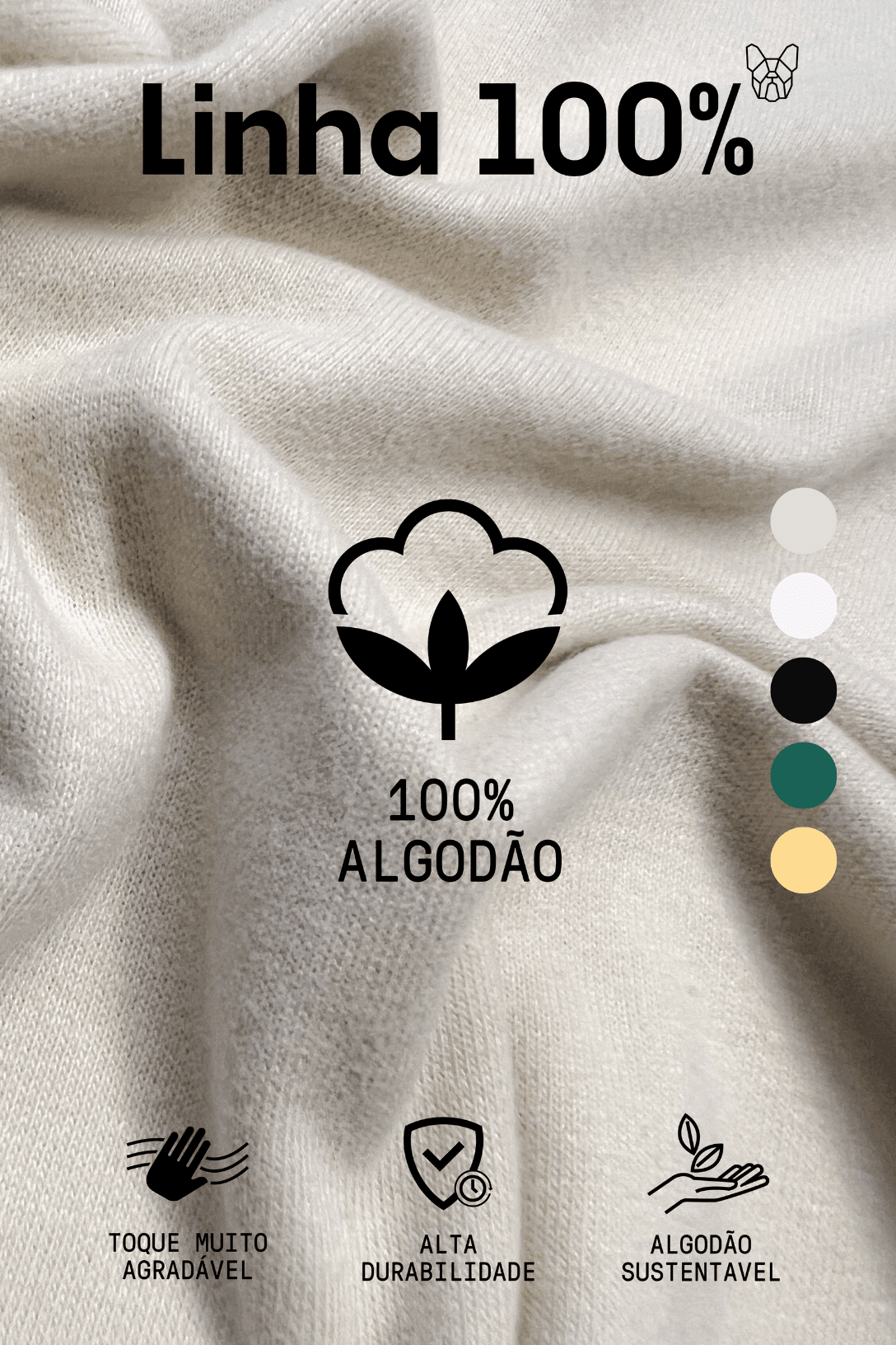 CAMISETA CONFORTO 100% ALGODÃO - AMARELO da Vörr Brasil | Vörr Brasil