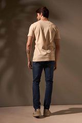 CAMISETA CONFORTO 100% ALGODÃO - AREIA da Vörr Brasil | Vörr Brasil