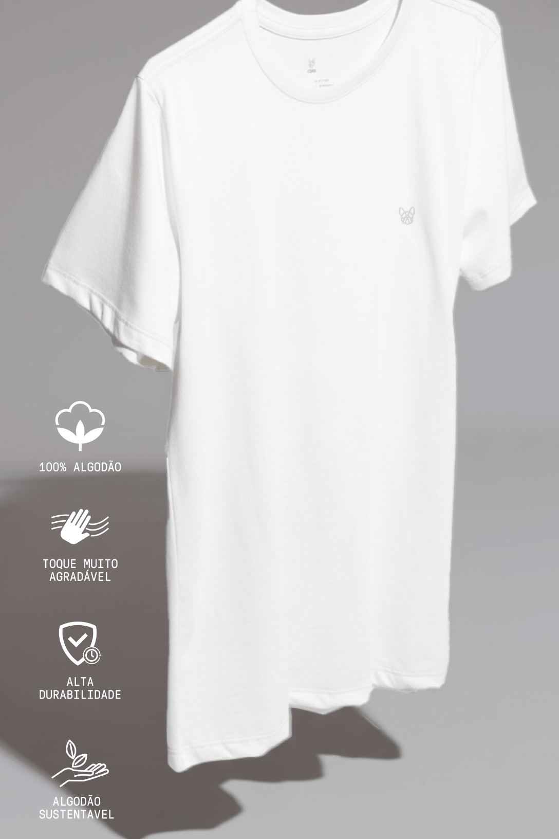 CAMISETA CONFORTO 100% ALGODÃO - BRANCO da Vörr Brasil | Loja Oficial Vörr Brasil
