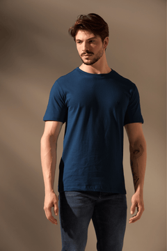 CAMISETA CONFORTO 100% ALGODÃO - MARINHO