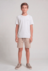 CAMISETA ENDÖRFINA DE PAI PARA FILHO INFANTIL ALGODÃO EGÍPCIO - BRANCO da Vörr Brasil | Vörr Brasil