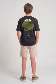 CAMISETA ENDÖRFINA DE PAI PARA FILHO INFANTIL ALGODÃO EGÍPCIO - PRETO
