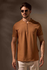 CAMISETA ENDURANCE TEXTURIZADA ALGODÃO EGÍPCIO - COBRE da Vörr Brasil | Loja Oficial Vörr Brasil