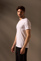 CAMISETA ESSENCIAL ALGODÃO EGÍPCIO GOLA V - BRANCO E PRETO da Vörr Brasil | Loja Oficial Vörr Brasil