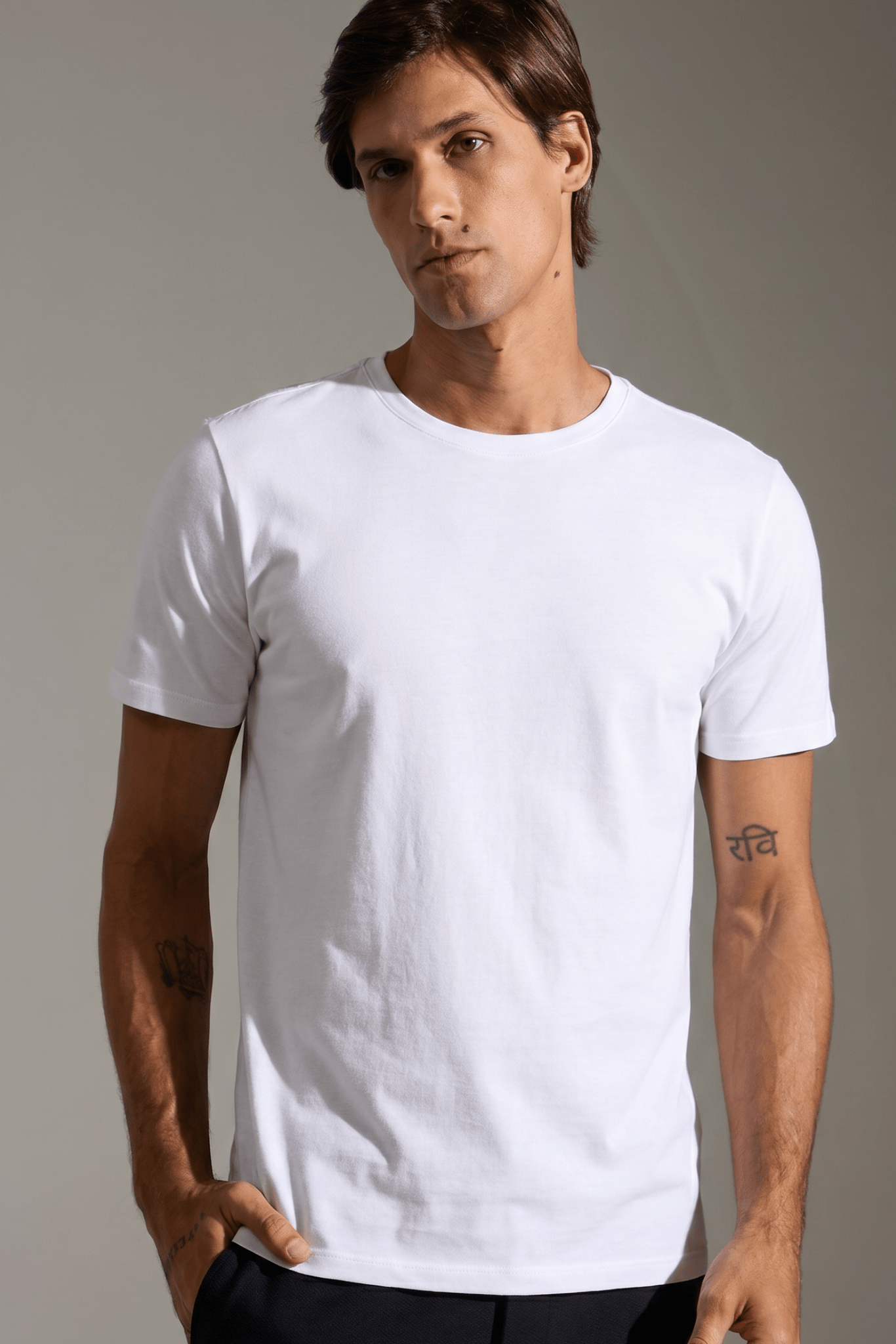 CAMISETA ESSENCIAL ZERO ALGODÃO PIMA - BRANCO da Vörr Brasil | Vörr Brasil