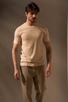 CAMISETA ESTADO FLOW ALGODÃO EGÍPCIO - AREIA