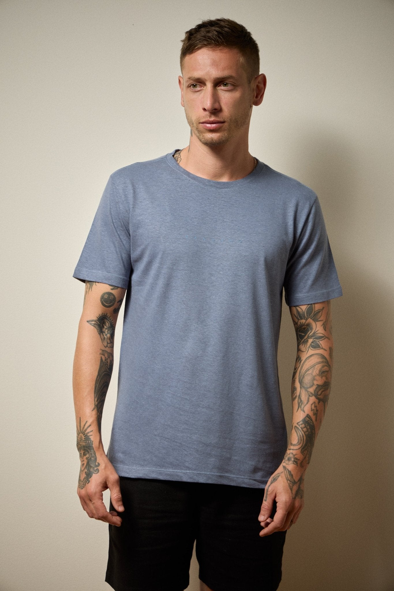 CAMISETA FIBRA NATURAL CÂNHAMO CONCEITO - AZUL da Vörr Brasil | Vörr Brasil