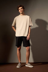 CAMISETA OVERSIZE SERRA - AREIA da Vörr Brasil | Loja Oficial Vörr Brasil