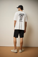 CAMISETA OVERSIZED CAFFEINE IN MOTION - OFF WHITE da Vörr Brasil | Vörr Brasil