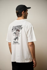 CAMISETA OVERSIZED CAFFEINE IN MOTION - OFF WHITE da Vörr Brasil | Vörr Brasil