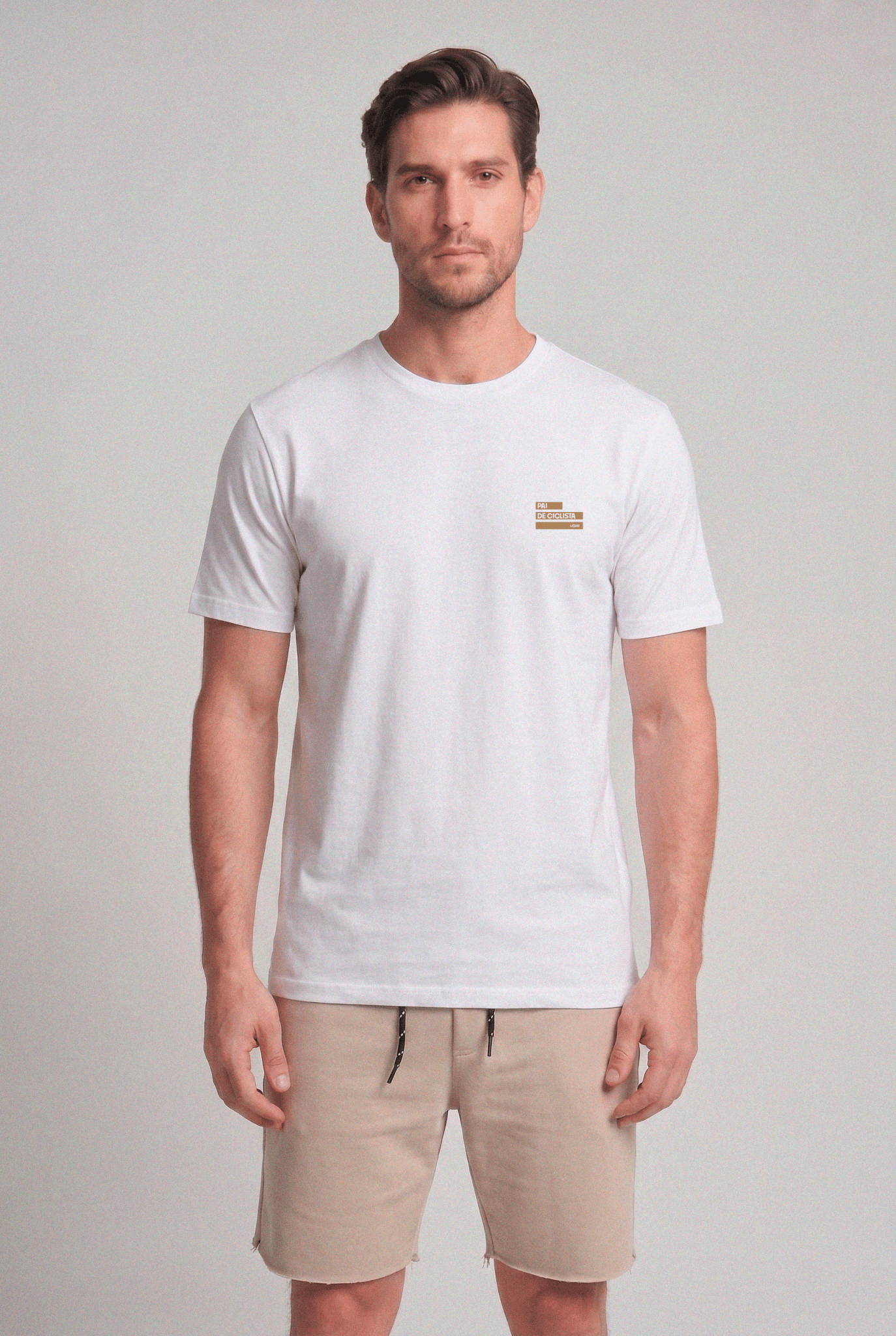 CAMISETA PAI DE CICLISTA ALGODÃO EGÍPCIO - BRANCO da Vörr Brasil | Vörr Brasil