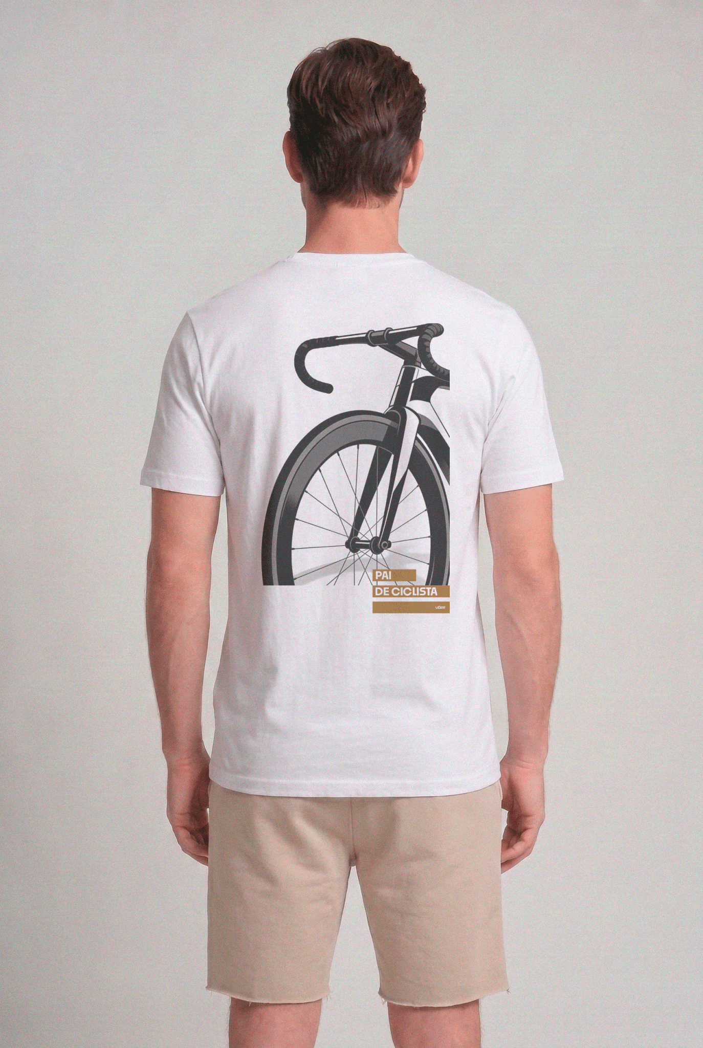 CAMISETA PAI DE CICLISTA ALGODÃO EGÍPCIO - BRANCO da Vörr Brasil | Vörr Brasil