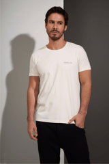 CAMISETA TABULEIRO CIPÓ ALGODÃO EGÍPCIO - BEGE da Vörr Brasil | Vörr Brasil