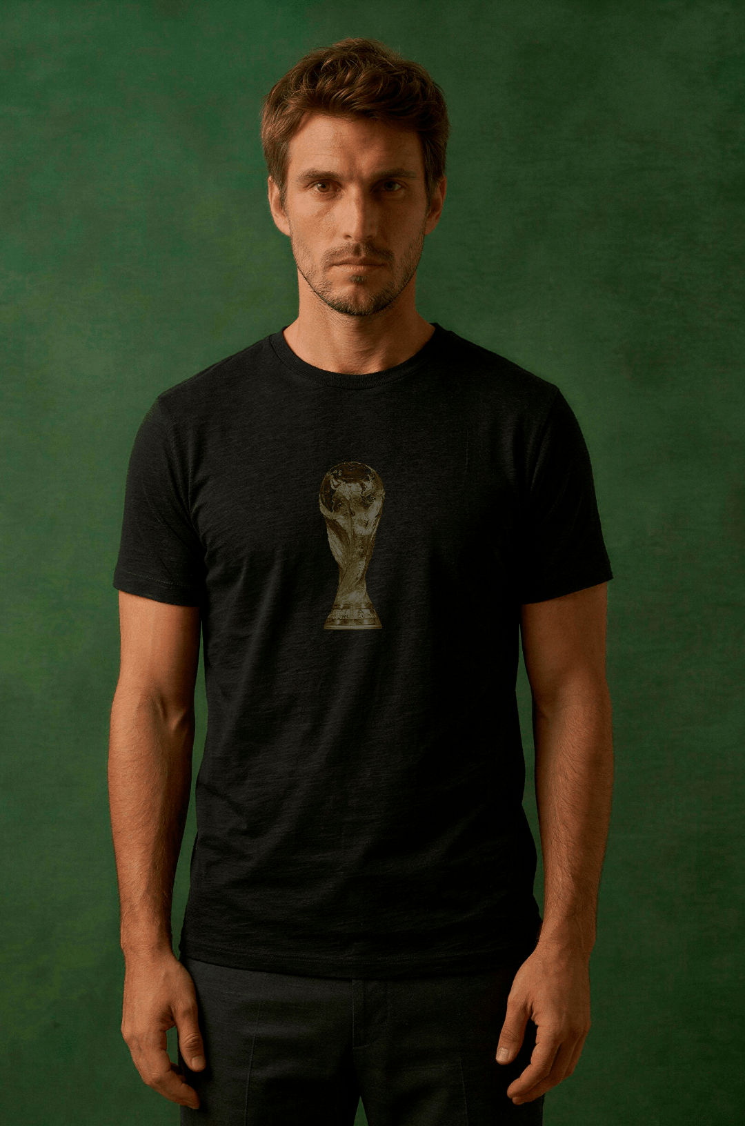 CAMISETA TAÇA COPA DO MUNDO ALGODÃO EGÍPCIO - PRETO da Vörr Brasil | Vörr Brasil