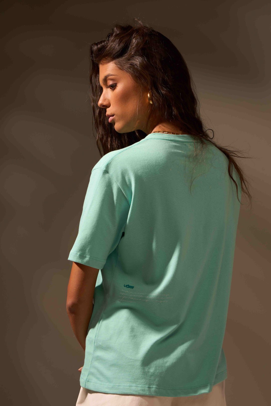 CAMISETA TEMPO FLOW ALGODÃO EGÍPCIO - VERDE ÁGUA da Vörr Brasil | Loja Oficial Vörr Brasil