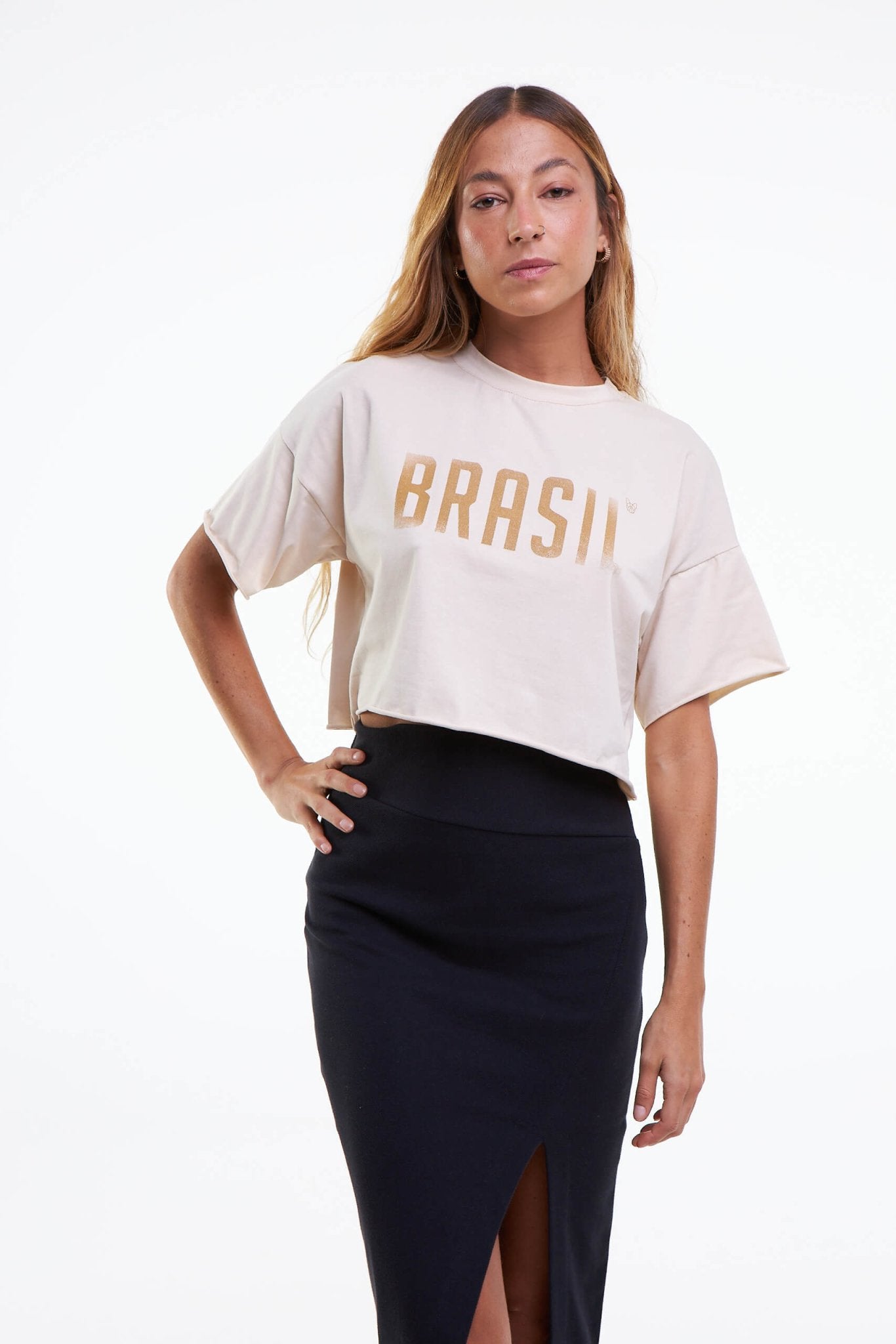 CROPPED BRASIL - BRANCO da Vörr Brasil | Loja Oficial Vörr Brasil