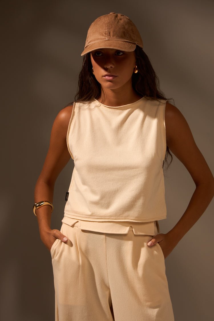 CROPPED BRISAS ALGODÃO - OFF WHITE da Vörr Brasil | Loja Oficial Vörr Brasil