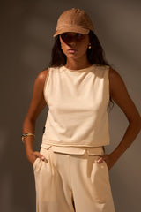 CROPPED BRISAS ALGODÃO - OFF WHITE da Vörr Brasil | Loja Oficial Vörr Brasil