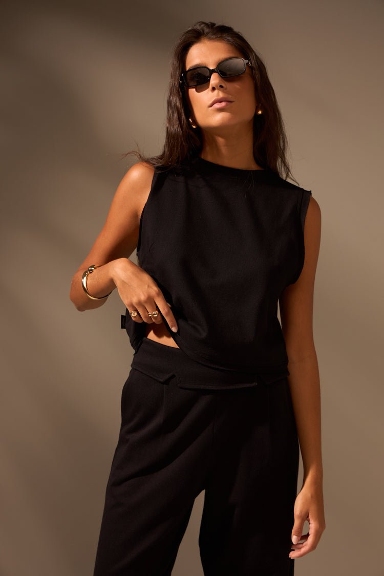 CROPPED BRISAS ALGODÃO - PRETO da Vörr Brasil | Loja Oficial Vörr Brasil