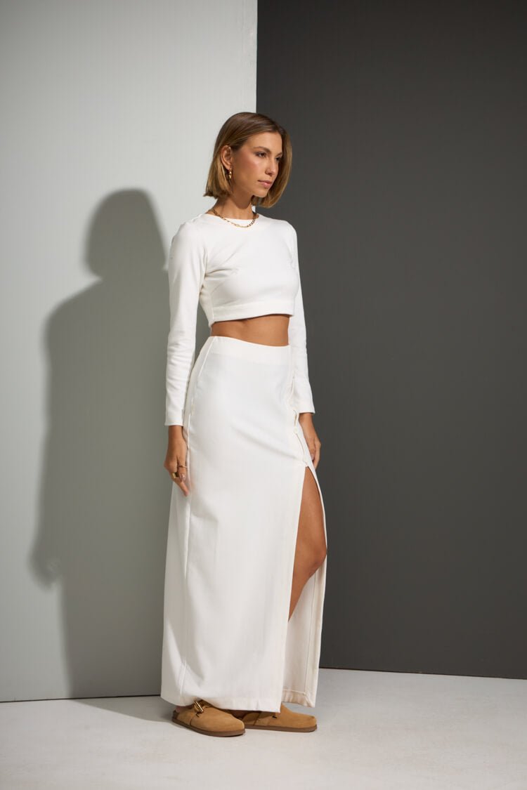 CROPPED CRISTAIS - OFF WHITE da Vörr Brasil | Loja Oficial Vörr Brasil