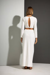 CROPPED CRISTAIS - OFF WHITE da Vörr Brasil | Loja Oficial Vörr Brasil