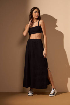 CROPPED MARESIA VISCOSE - PRETO
